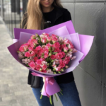 Букет из роз « Яркие краски»